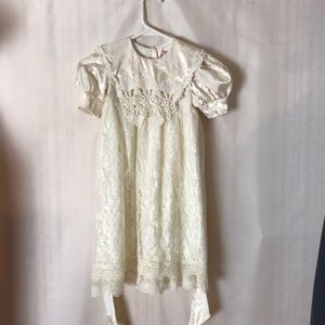 Jinelle Vintage Satin & Lace Dress Size 5